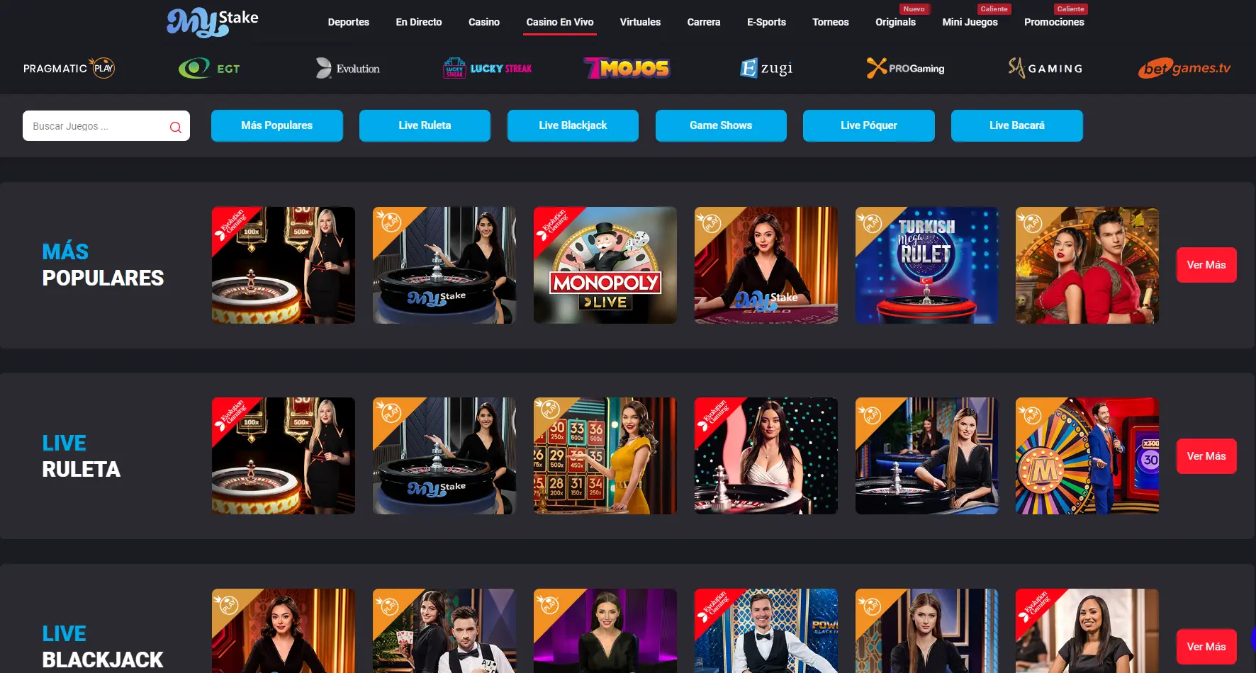 casino en vivo